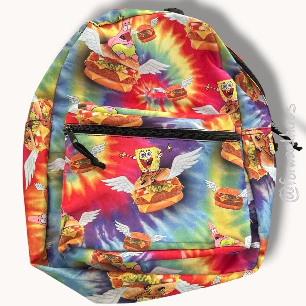 SpongeBob SquarePants Krabby Patty Tie-Dye Backpack Multicolor